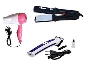 IAS Hair Straightener And Rechargeable Hair Trimmer Get 1 Free Hair ...