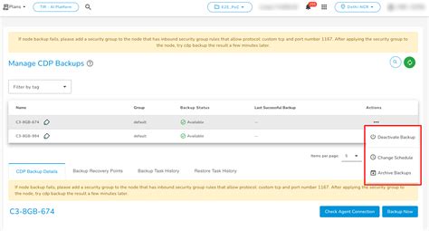 CDP Backups | E2E Cloud