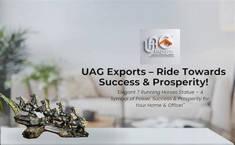 Buy UAG Exports 7 Running Victory Horse Black Gloss Resin Statue ...