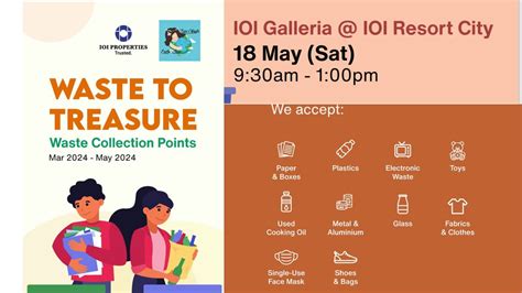 IOI Resort City Waste To Treasure Recycling Day, Ioi Galleria at ioi ...