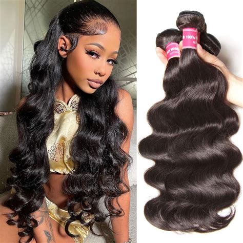 Sunber Malaysian Body Wave 3 Bunles 7a 100% Unprocessed Virgin Hair ...