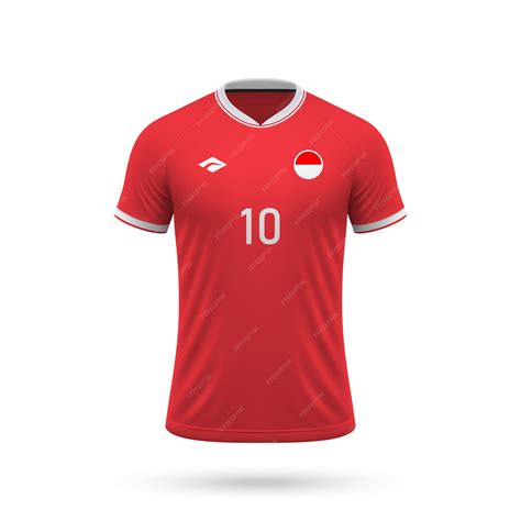 Premium Vector | 3d realistic soccer jersey Indonesia national team 2024