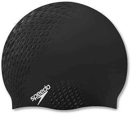 Buy Speedo Unisex Adult Bubble Active+ Swim Cap - Black Black Online at ...