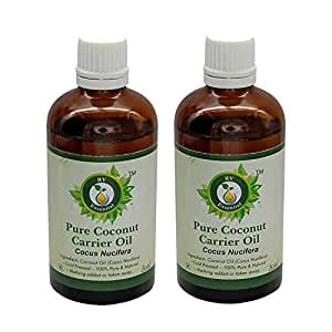 R V Essential Cocus Nucifera Pure Coconut Carrier Oil (100ml+100ml ...