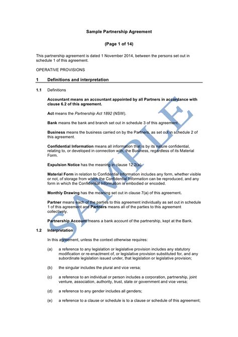 Partnership Resolution Examples 的图像结果