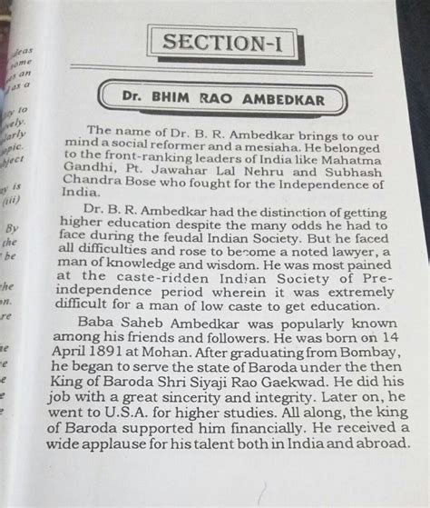 Write a short note on b.r Ambedkar in 60 words - Brainly.in