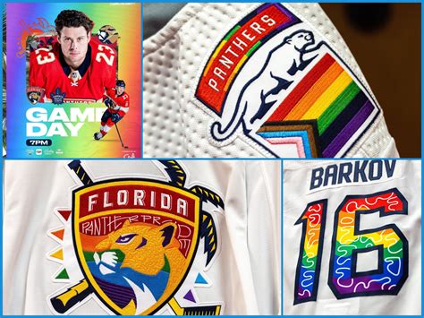 Florida Panthers Wearing Special Warmup Jerseys for Pride Night