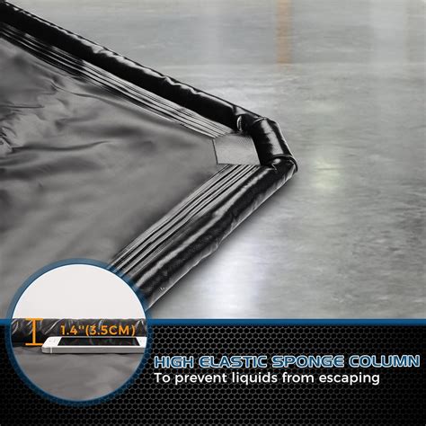 JDGG Waterproof Garage Floor Mat for Under Car, 7'9"x16' Heavy Duty ...