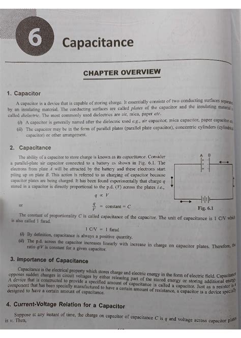 Capacitance - Basics Of Electrical & Electronics Engineering - Studocu