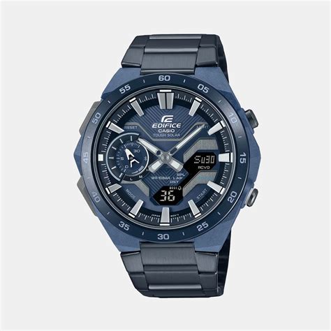 Casio Edifice Men Navy Stainless Steel Watch ED640 – Just In Time