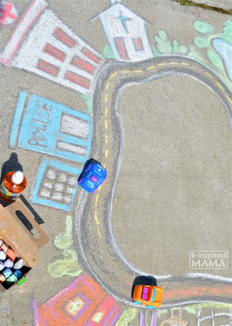 Ideas for Sidewalk Chalk Art - 50 Easy Kids Projects