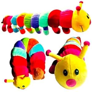 Buy Dashess 60 cm Plush Caterpillar Soft Toy – Multicolor, Ultra-Soft ...