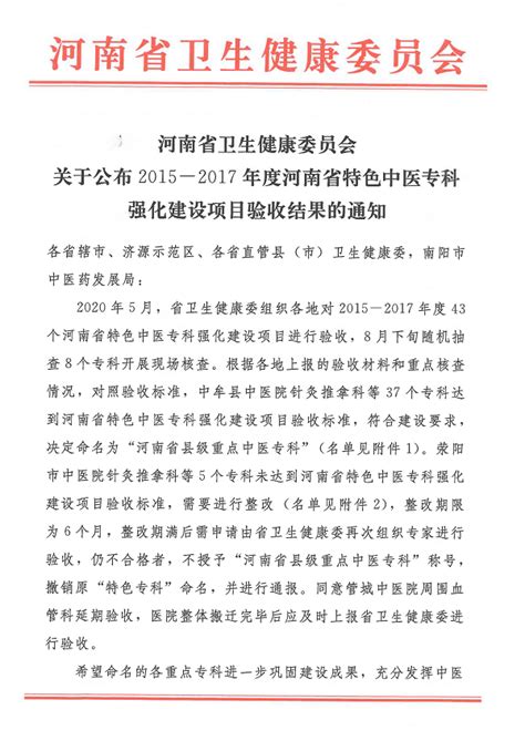 2020-2021年南阳获得河南省中医药专项表彰命名荣誉奖励情况汇总 - 南阳市中医药信息网