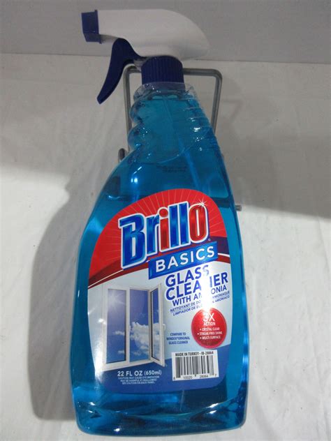 NEW: BRILLO BASICS GLASS CLEANER WITH AMMONIA (650 ML) - BOTTLE