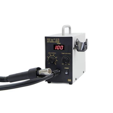 857 D SMD rework station 580 W (Hot air soldering station) – V A R TECH