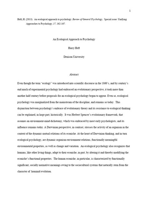 Image result for Define Ecological Approach