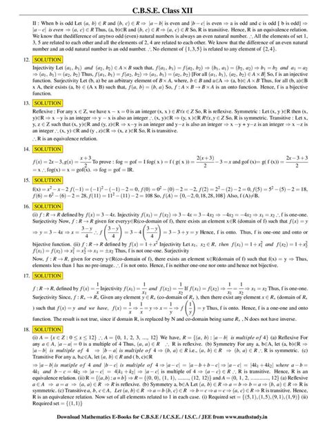 Image result for Class 12 Maths All Chapter List