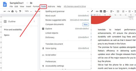 Setting Up a Google Doc 的图像结果