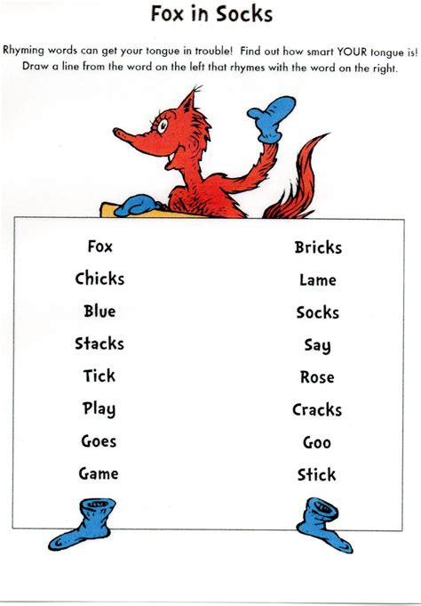 Free Rhyming Words Worksheets For 2nd Grade