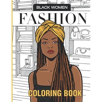 Black Women Fashion Coloring Book: African American India | Ubuy