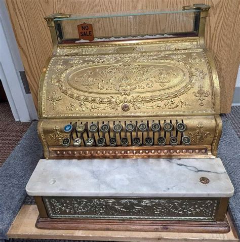 Antique National Brass Cash Register R23 Auction