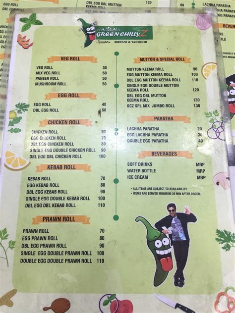 Menu at GREENCHILLYZ The Fast Food (Berhampur), Brahmapur