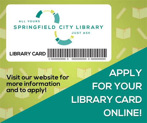 Image result for Springfield IL Library Card