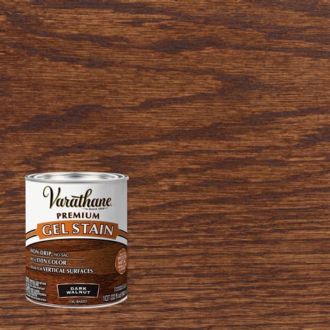 Varathane Premium Dark Walnut Gel Wood Stain-358301, Quart, Fast Dry ...
