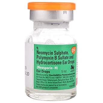 Neosporin-H - Bottle of 5 ml Ear Drops : Amazon.in: Health & Personal Care