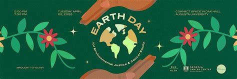 Earth Day for Environmental Justice & Cancer Equity, Oak Hall, Augusta ...