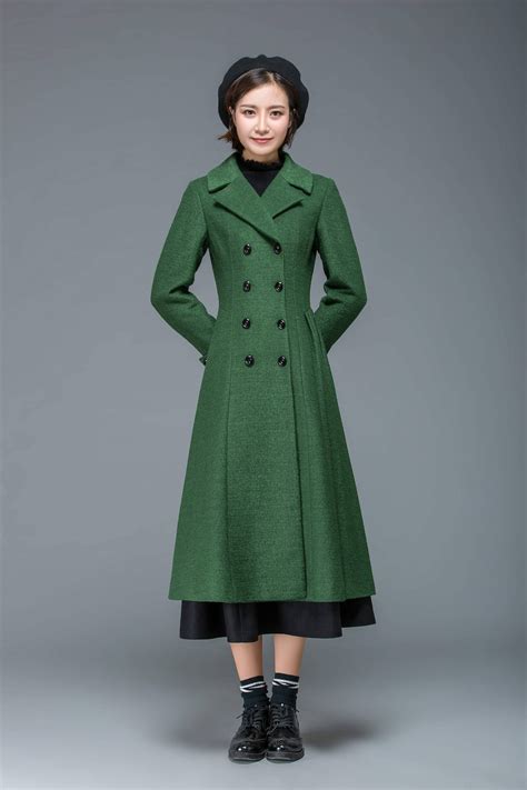 Wool Coat, Long Wool Coat, Winter Coat Women, Womens Coat, Wool Coat ...