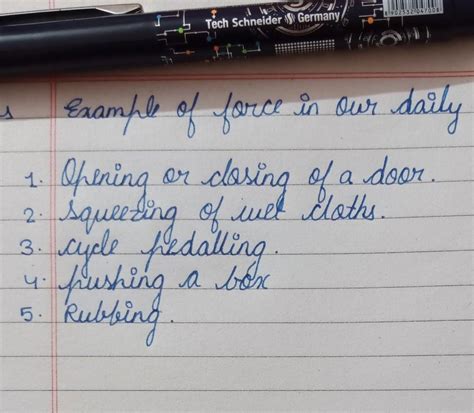 Example of force in our daily day to life - Brainly.in