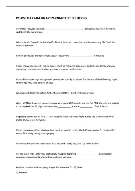 Image result for PCI Training E-Module 23 Section Test Answer