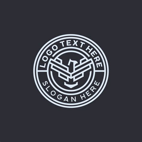 Elegant Falcon Crest Aviation Emblem Logo - Luxury & Heraldic Design ...