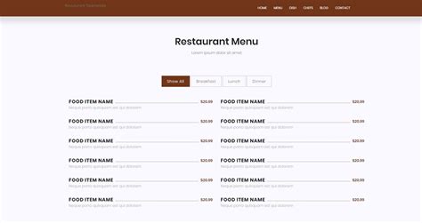Image result for HTML for Restaurants