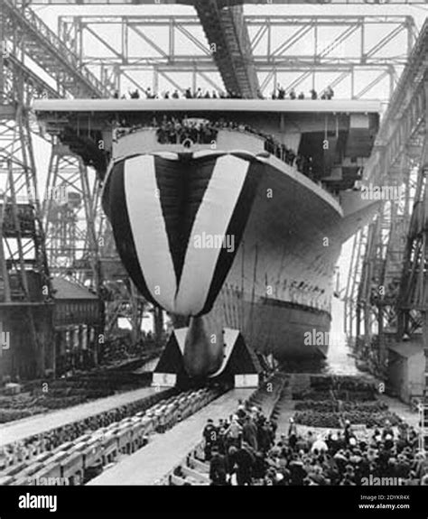 Launch of USS Shangri-La (CV-38) in 1944 Stock Photo - Alamy