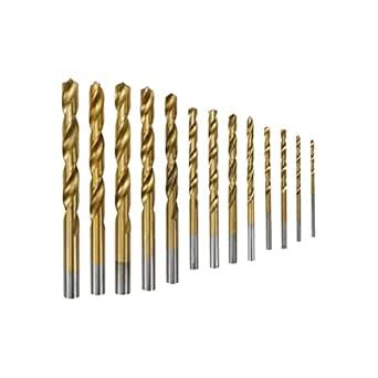 Tsnamay 2-12mm High Speed Steel Twist Drill Bit HSS Drill Bit Set ...