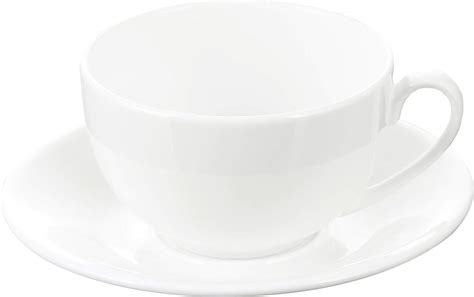 Buy Wilmax England Fine Porcelain Tea Cup and Saucer Set of 6 Cup and 6 ...