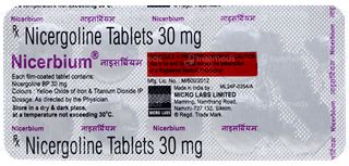 Nicerbium Tablet 10 - Uses, Side Effects, Dosage, Price | Truemeds