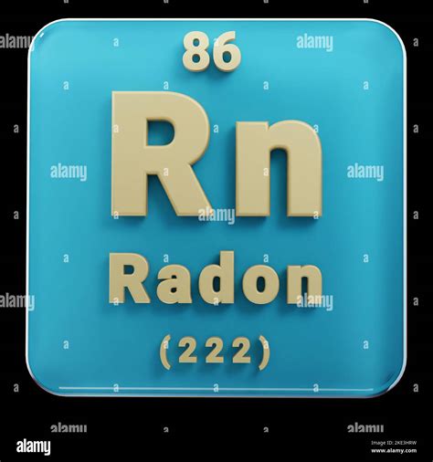 Radon Periodic Table Vector Chemical Symbol Of Radon From The Periodic