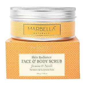 Buy Marbella Naturals Luxury Face Scrub, Cream Based Scrub for Face ...
