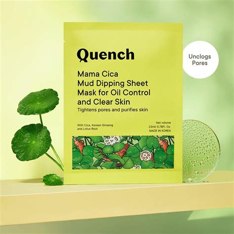 Mud Sheet Mask with Cica Herb Repair- 23 ML | Quench Botanics