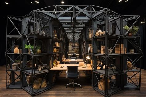 Hatched office space with grid layouts luxury office space background ...