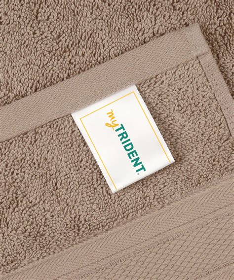 Soft Comfort 4Pc Hand Towel Set, Acron Brown|509 GSM Cotton|Air Rich T ...