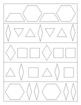 Image result for Shape Pattern Cards