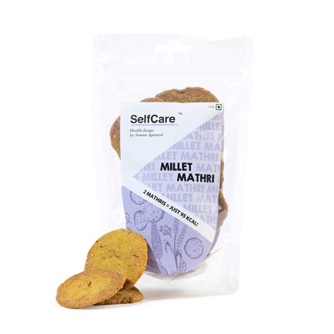 SelfCare By Suman Agarwal Millet Mathri Pack of 1 125g | Vegan - Gluten ...