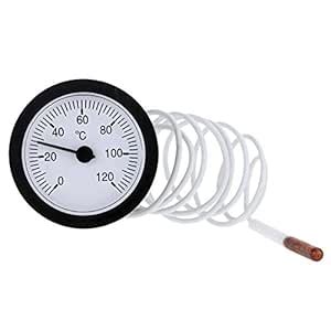 Festnight Dial Thermometer Capillary Temperature Gauge with 1.5m Sensor ...
