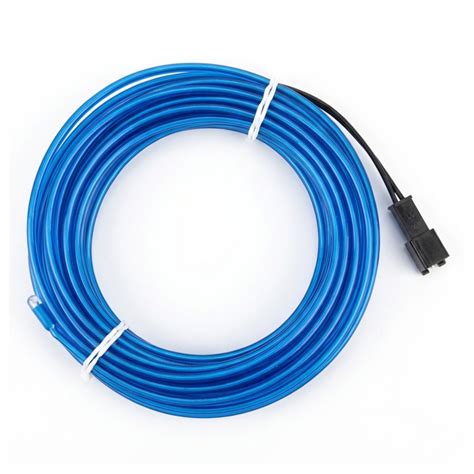 Probots 5M Blue EL Wire Neon Light Strip - Flexible & Waterproof (No ...