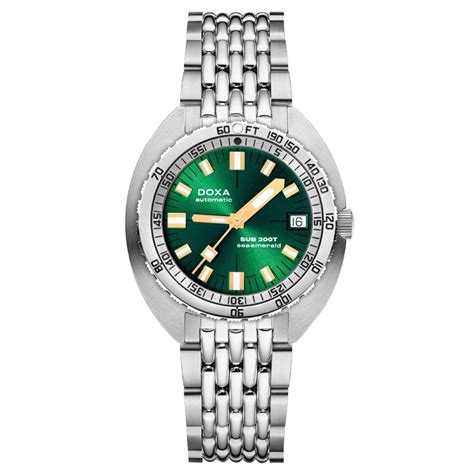 DOXA Sub 200T Sea Emerald 39mm Mens Watch Green 804.10.131S.10 | Mappin ...