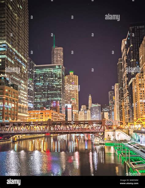 Chicago Il At Night